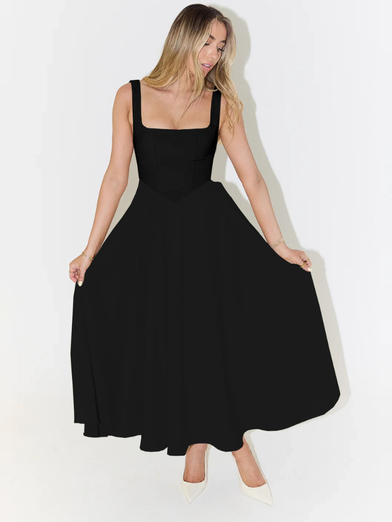 MELISA | Elegantes Midi-Kleid mit femininer Form