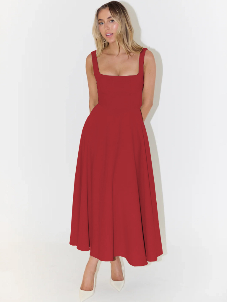 MELISA | Elegantes Midi-Kleid mit femininer Form