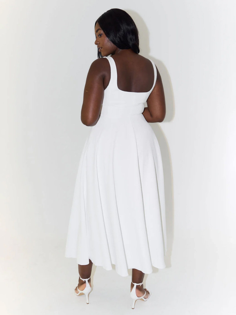 MELISA | Elegantes Midi-Kleid mit femininer Form
