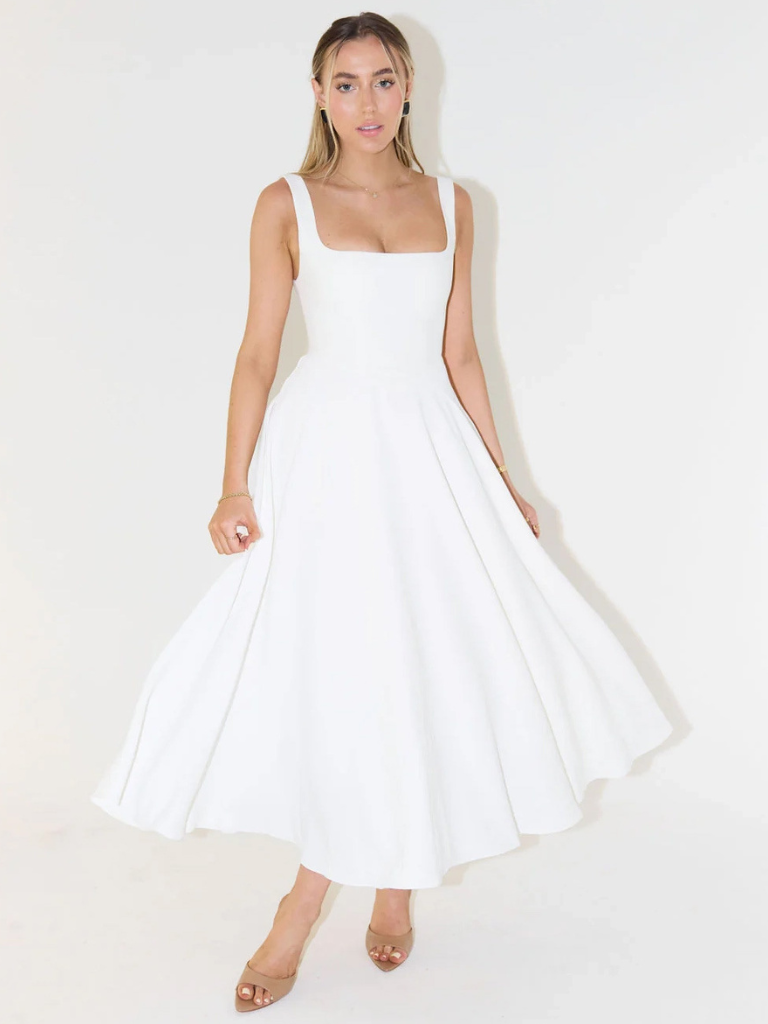 MELISA | Elegantes Midi-Kleid mit femininer Form