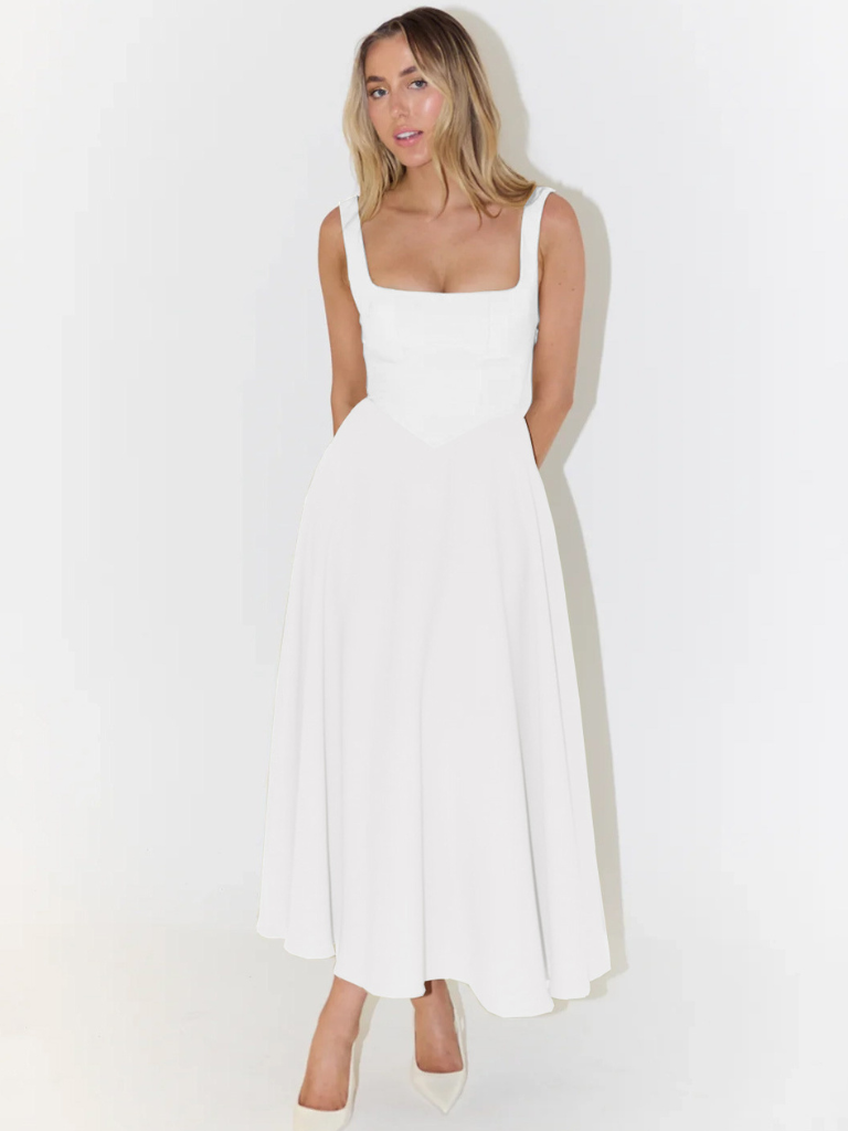 MELISA | Elegantes Midi-Kleid mit femininer Form
