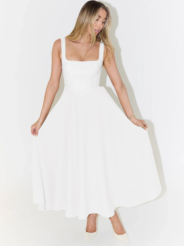MELISA | Elegantes Midi-Kleid mit femininer Form
