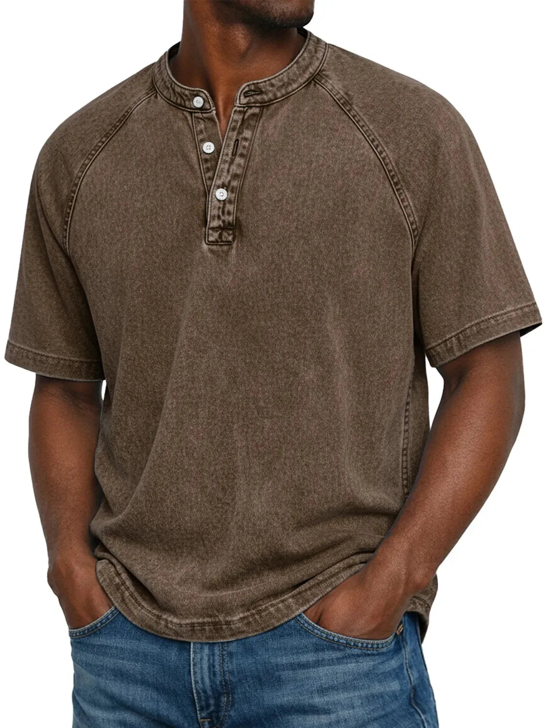 Zaviero™ | Herren Vintage Button-Up Hemd