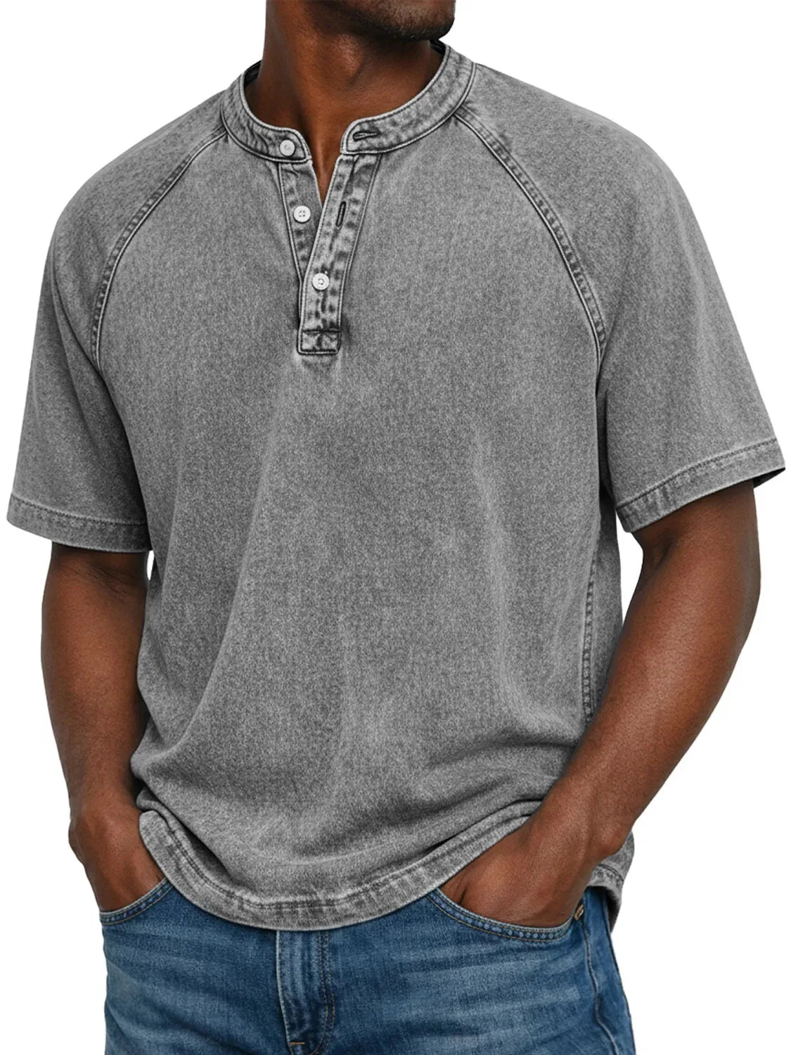 Zaviero™ | Herren Vintage Button-Up Hemd