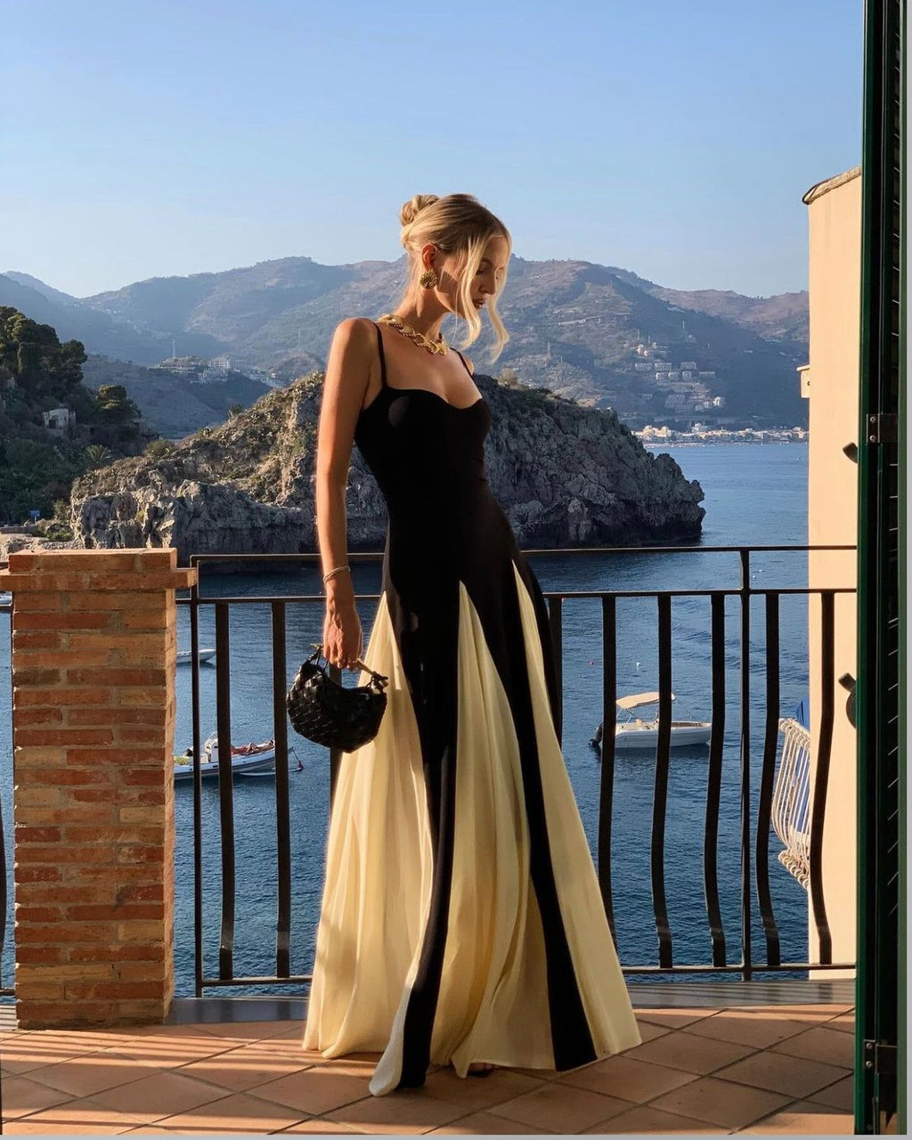Elianna | Maxikleid mit Farbakzenten