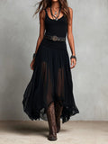 Odette | Elegantes Maxikleid aus Tüll mit Gürtel