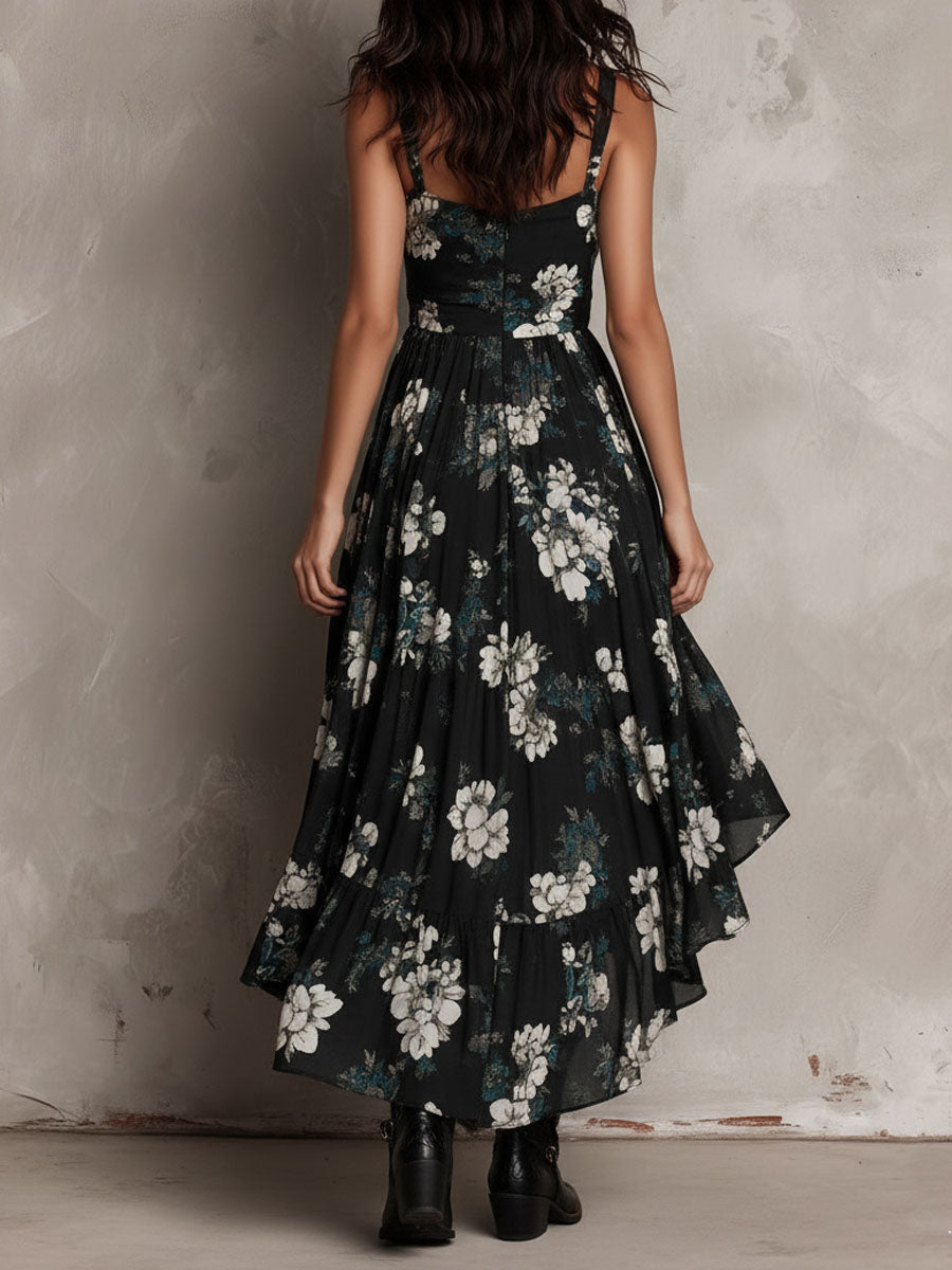 Anouk | Strapless Floral Maxi Dress