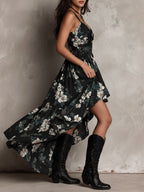 Anouk | Strapless Floral Maxi Dress