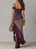 Roxane | Maxikleid mit tiefem Schlitz