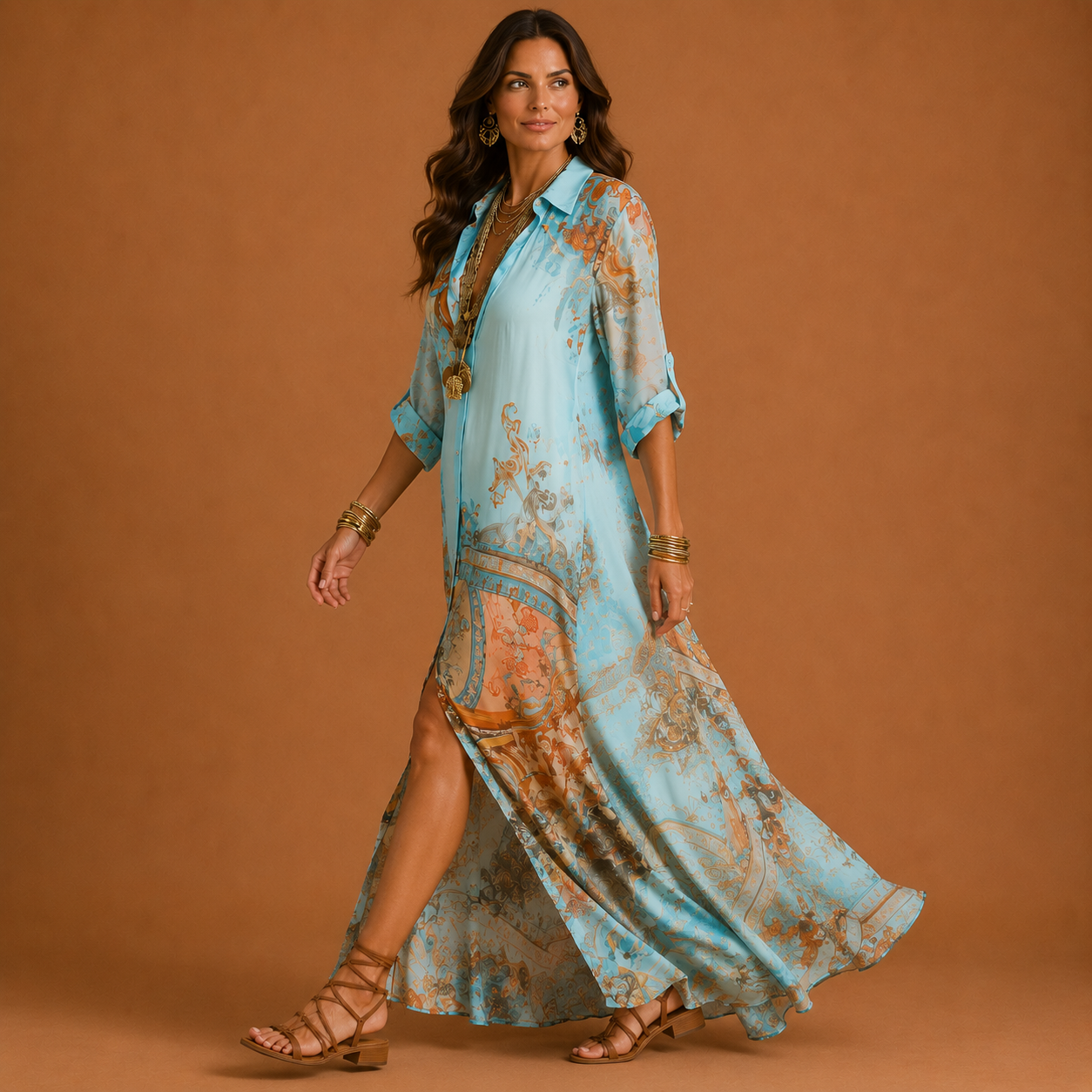 Cleo | Elegantes Hemdblusenkleid