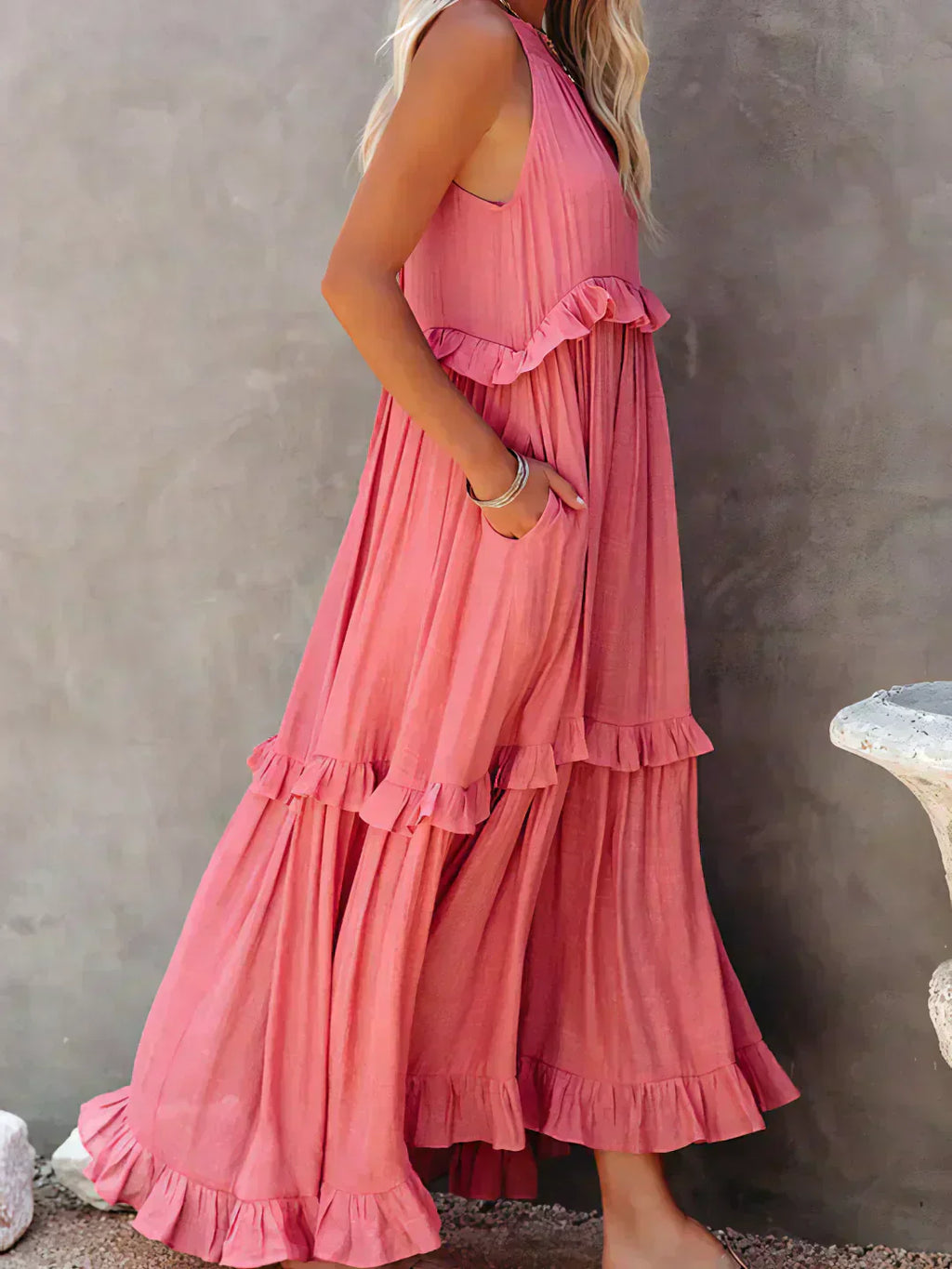 Dylilah | Kleid mit Volant-Saum