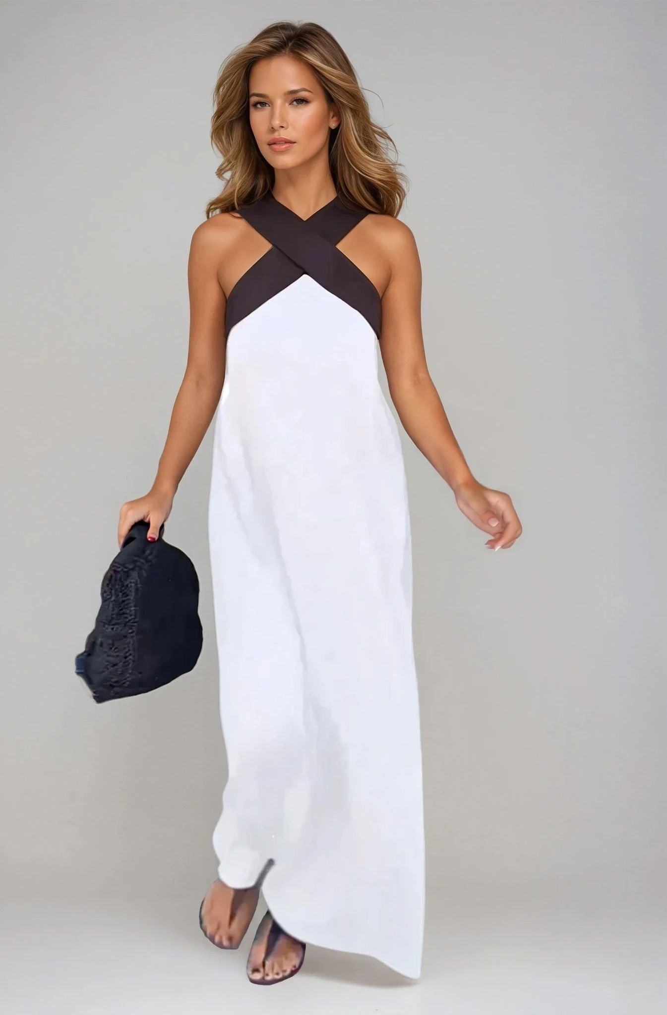 Nicolie | Kleid mit Überkreuz-Ausschnitt