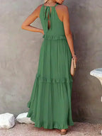 Lou | Elegantes ärmelloses Kleid mit Rüschen-Details