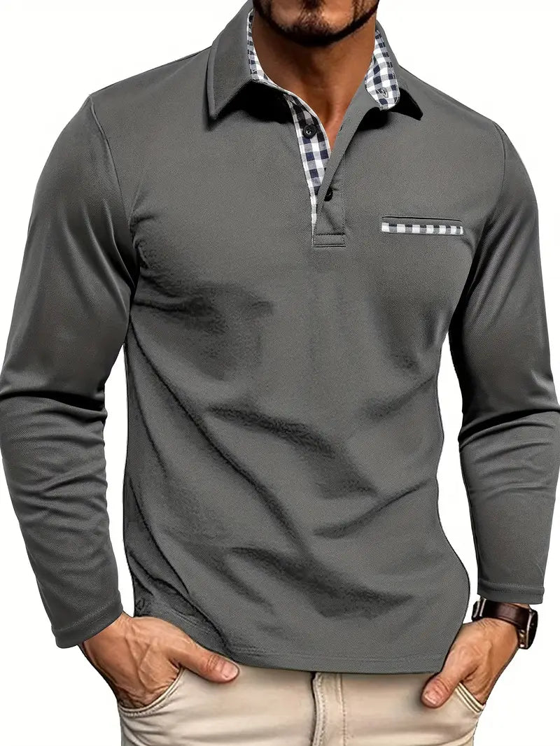Tom | Langärmliges Poloshirt