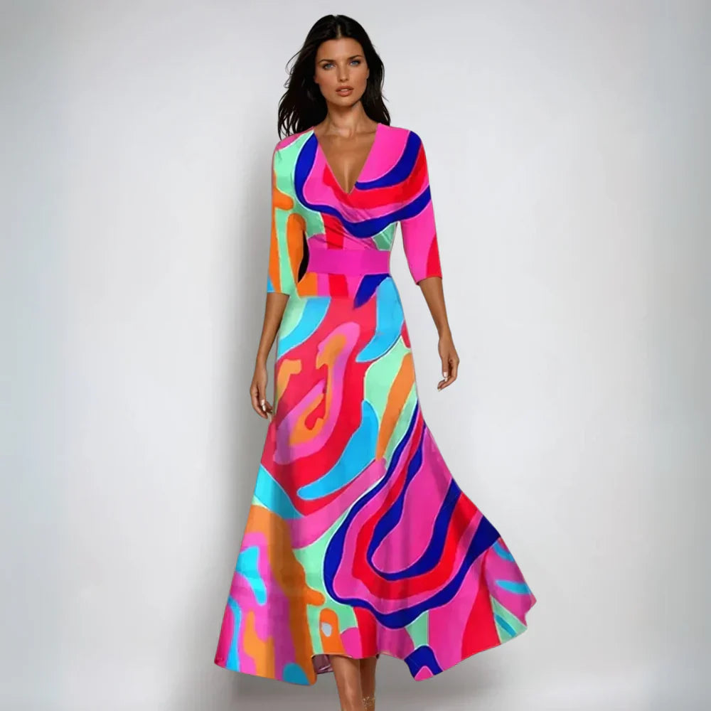 Anna | Floral Maxi Wrap Dress