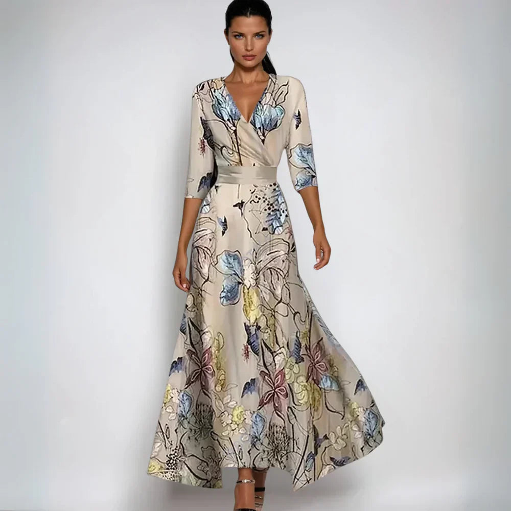 Anna | Floral Maxi Wrap Dress