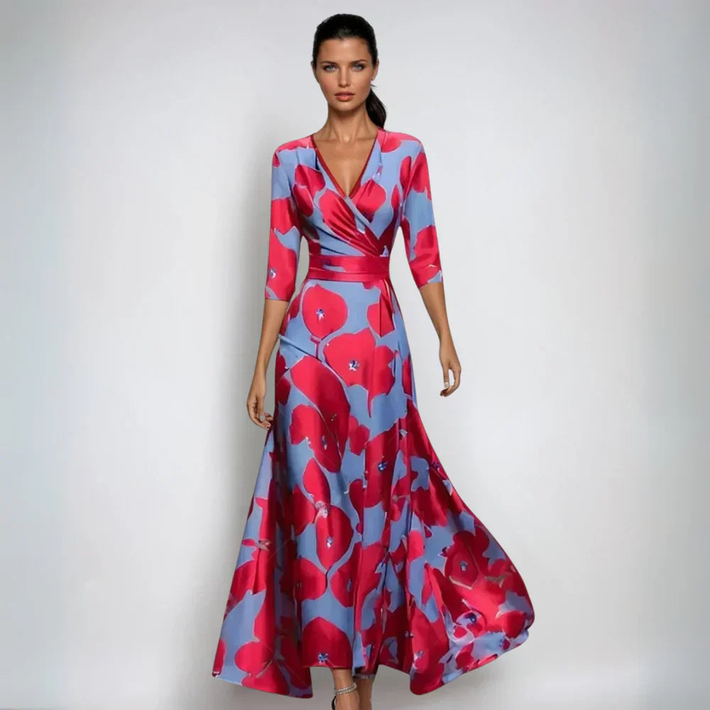 Anna | Floral Maxi Wrap Dress