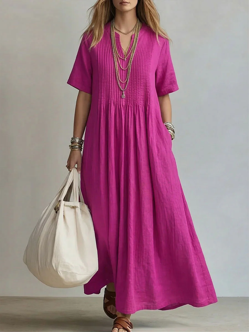 Simone | Elegantes Plissée-Kleid für besondere Anlässe