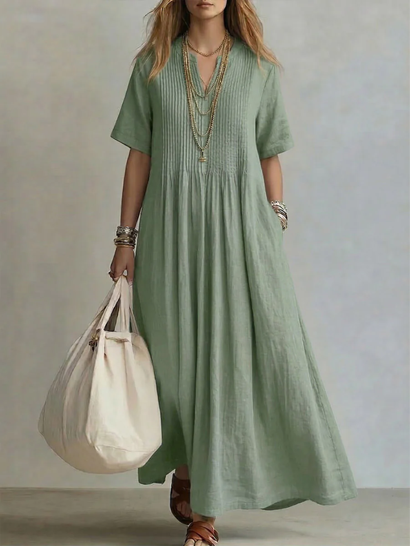 Simone | Elegantes Plissée-Kleid für besondere Anlässe