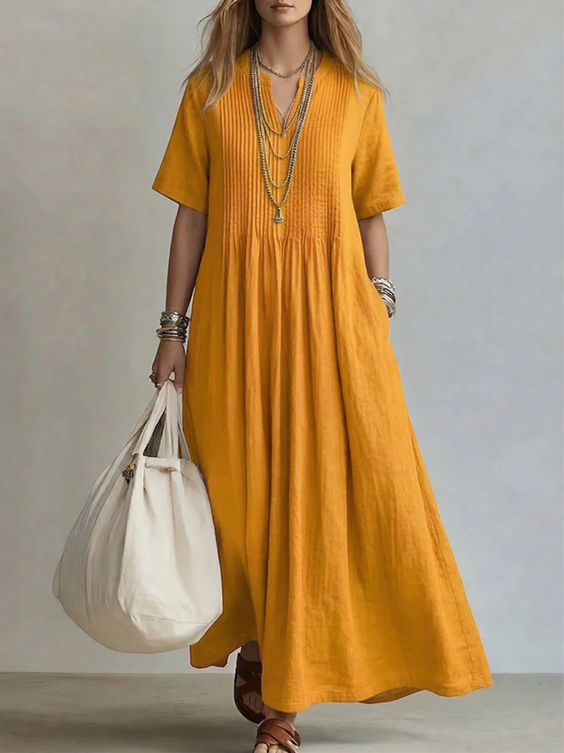 Simone | Elegantes Plissée-Kleid für besondere Anlässe