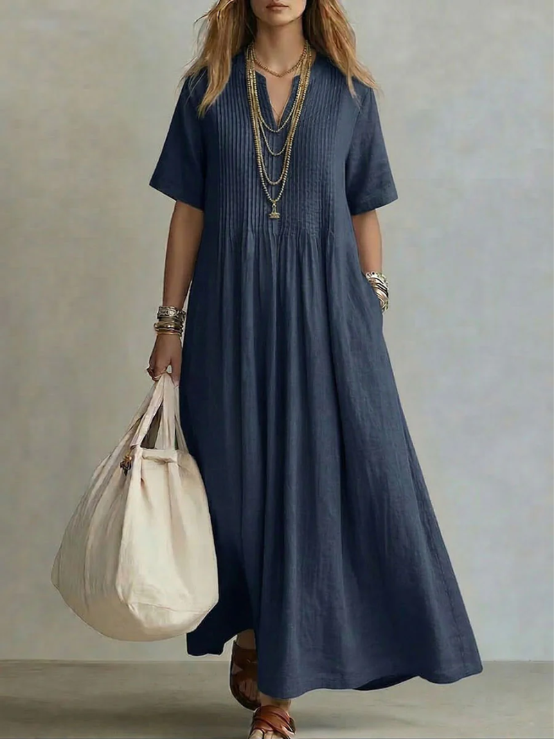 Simone | Elegantes Plissée-Kleid für besondere Anlässe