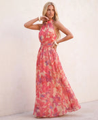 Elodie | Luftiges Maxikleid mit floralem Muster