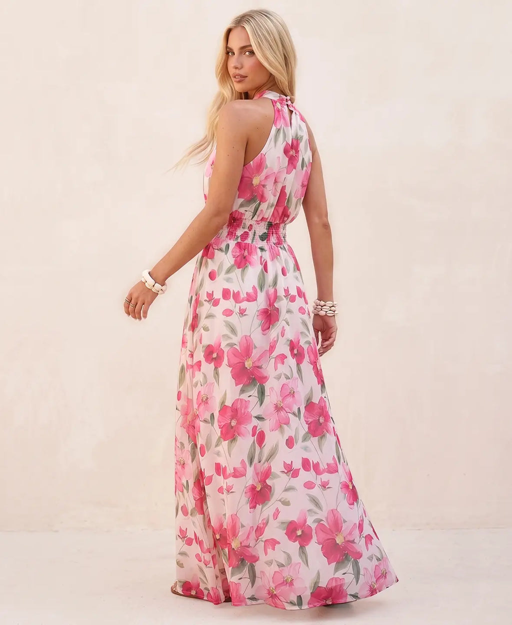 Elodie | Luftiges Maxikleid mit floralem Muster