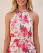 Elodie | Luftiges Maxikleid mit floralem Muster