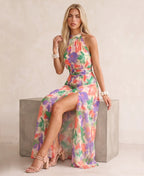 Elodie | Luftiges Maxikleid mit floralem Muster