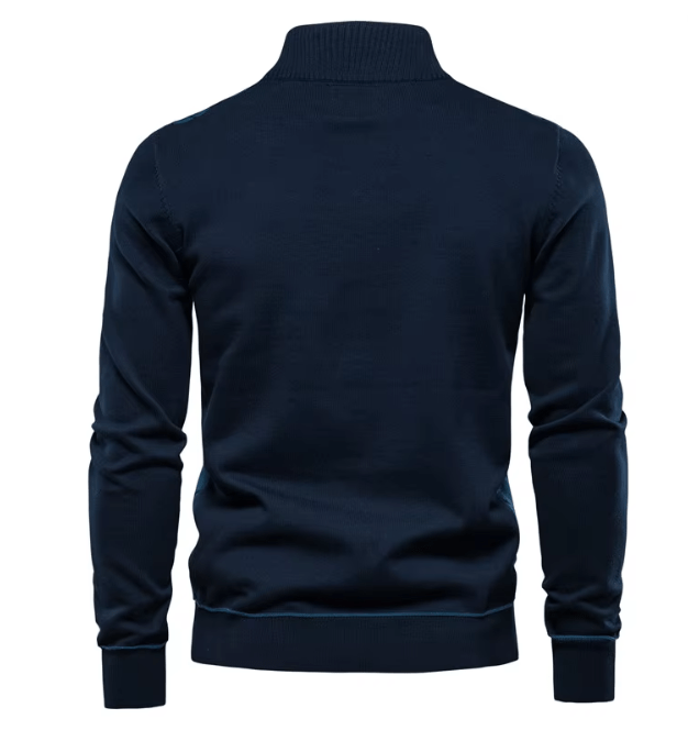 Sander | Herrenpullover mit Halbzip