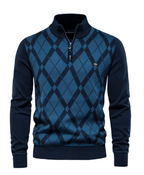 Sander | Herrenpullover mit Halbzip