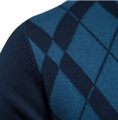 Sander | Herrenpullover mit Halbzip