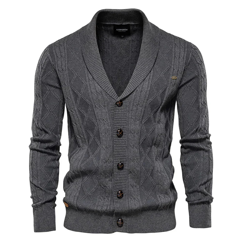 Olivier | Herren Strickjacke mit Knopfverschluss