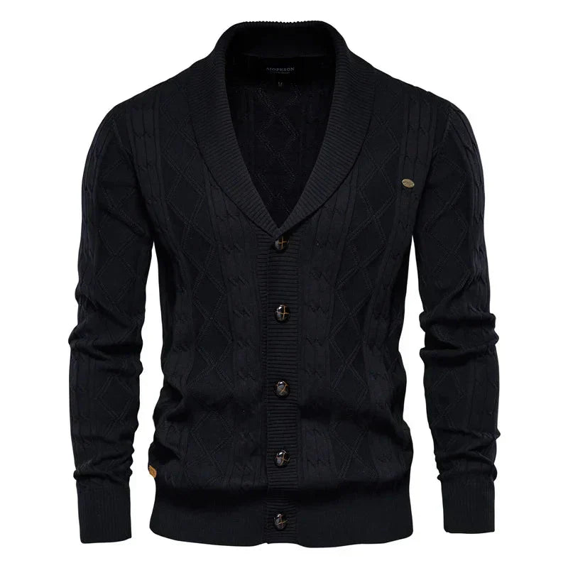Olivier | Herren Strickjacke mit Knopfverschluss