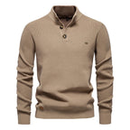Michiel | Herrenpullover mit Knopfdesign