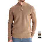 Michiel | Herrenpullover mit Knopfdesign