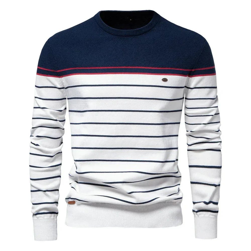 Sebastian | Herrenpullover im Streifenlook