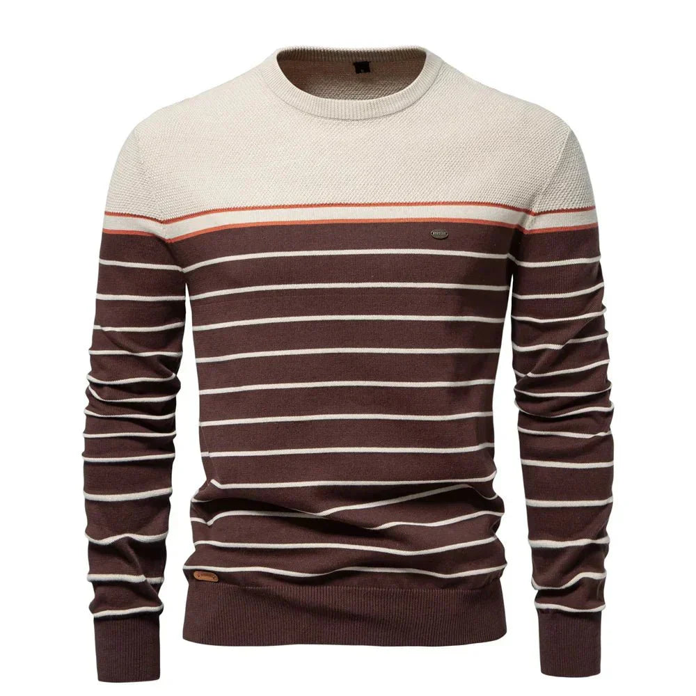 Sebastian | Herrenpullover im Streifenlook