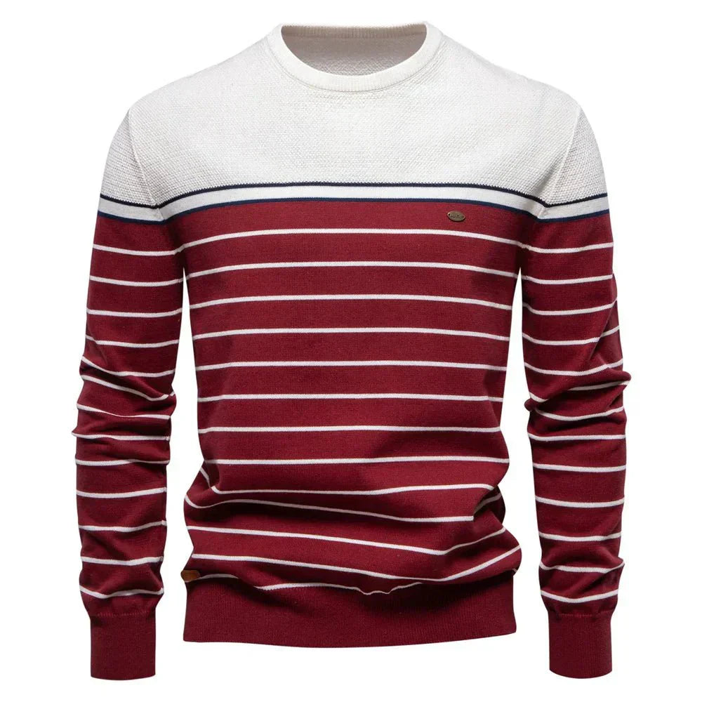 Sebastian | Herrenpullover im Streifenlook