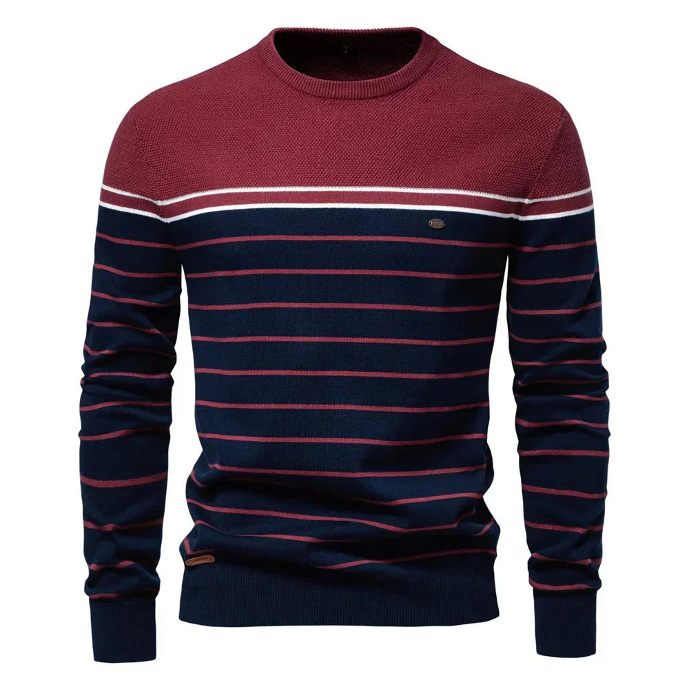 Sebastian | Herrenpullover im Streifenlook