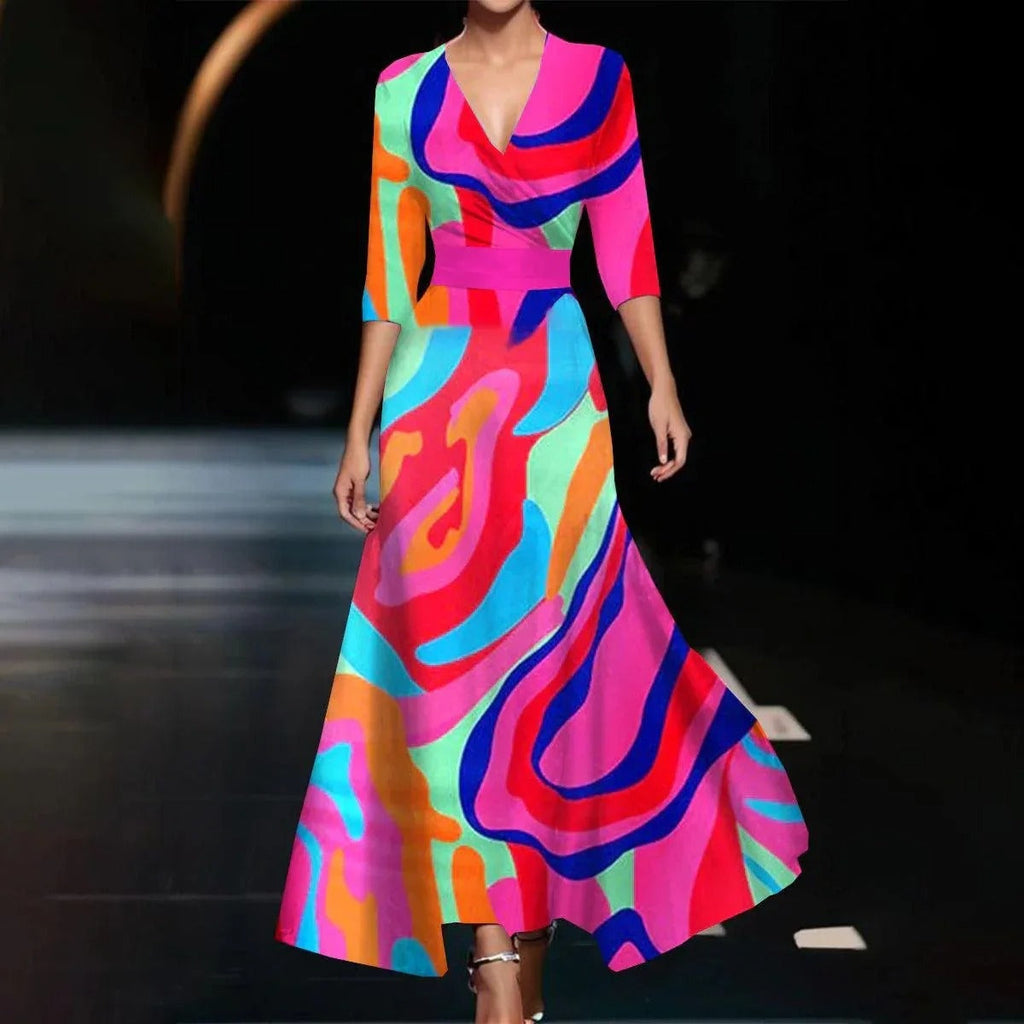 Emmily | Kleid mit halblangen Ärmeln