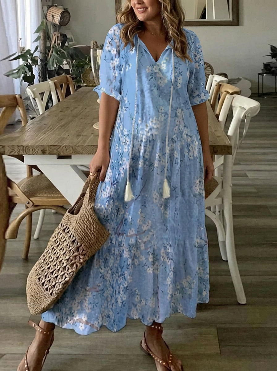 Rosalinde | Boho-Kleid mit Bauch-Optimierung