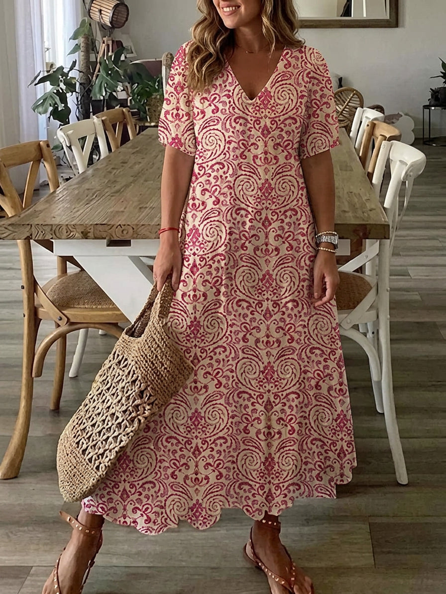 Rosalinde | Boho-Kleid mit Bauch-Optimierung